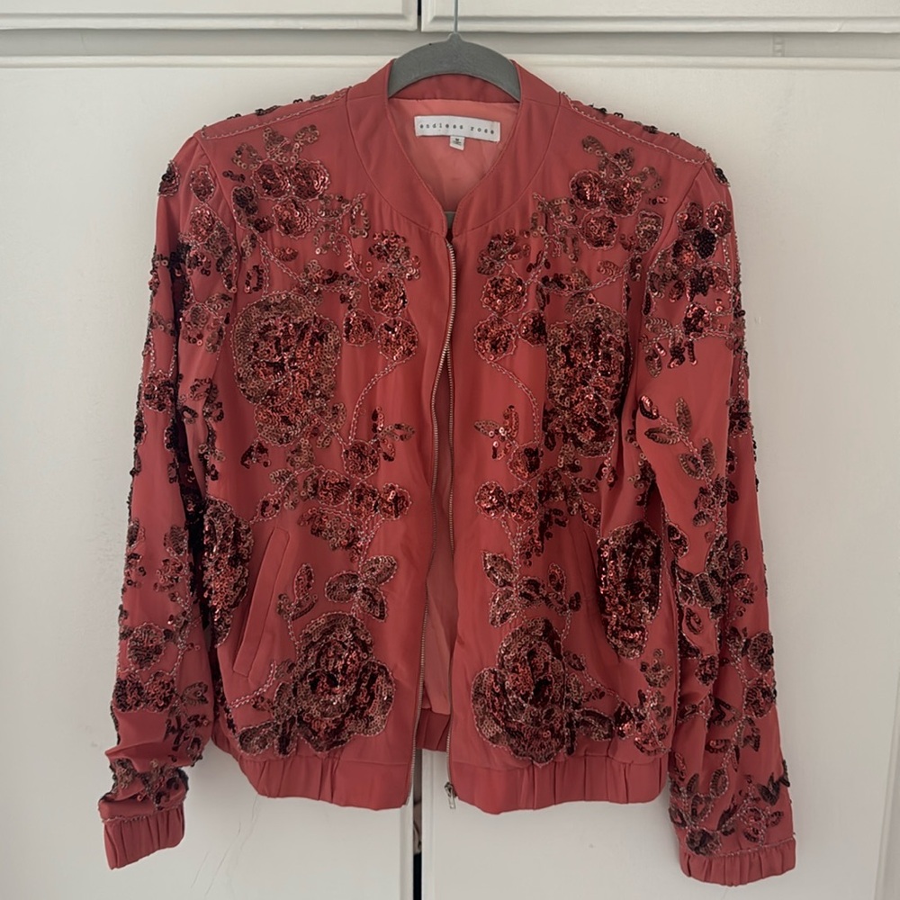 Sequin Bomber Jacket